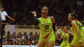 Grid Athletic  F2 Logistics v De La Salle Lady Spikers  Exhibition Match December 2022 [upl. by Gadmon]