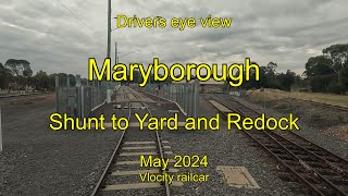 Drivers eye view Maryborough shunt and redock May 2024 [upl. by Mixam]