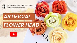 10cm Artificial Velvet Rose Flower Head for Wedding Decoration [upl. by Swetiana]