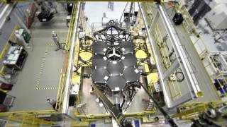 Timelapse The Assembly of the James Webb Space Telescope Primary Mirror [upl. by Thorsten823]