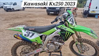 First time on a Kawasaki Kx250 2023 [upl. by Normalie]