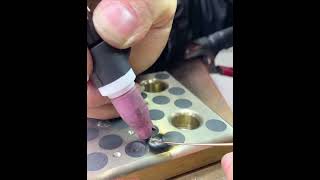 Part 314 Cold welding machine pluse welding wire to repair brass welding😱 [upl. by Ahsinot198]