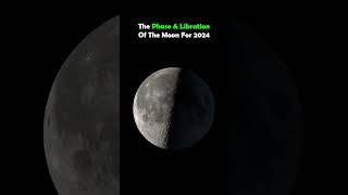 Libration And Lunar Phases For 2024 moon moonphases [upl. by Llenrahs]