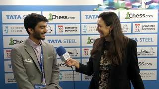 Gukesh wins three in a row and joins the leaders in the Masters  Round 7 [upl. by Anesusa]