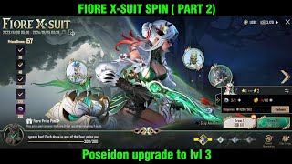 Fiore Xsuit Crate Opening  Part  2  Poseidon XSuit Upgraded to lvl 3🤩🤩  BGMI  తెలుగులో [upl. by Ddot]