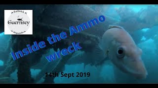 Exploring inside the Ammo Shipwreck Guernsey 14th Sept 2019 [upl. by Gazo]