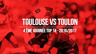 Toulouse Vs Toulon  4ème Journée Top 14  20162017 [upl. by Boak]