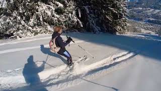 ski de randonnée à Combloux [upl. by Stelu]