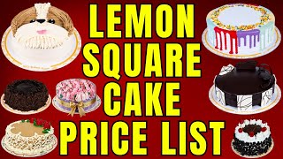 Lemon Square Cake Price List Philippines  Birthday Cake  Anniversary Cake Black Forest etc [upl. by Ddahc]