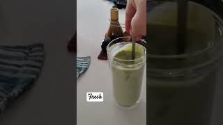 Matcha Latte in a double walled glass [upl. by Zumwalt]