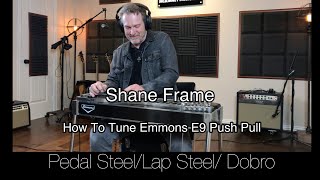 How To Tune Emmons E9 Push Pull Pedal Steel Guitar Peterson Strobostomp HD [upl. by Eiddet]