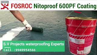 Nitoproof 600 PF Application  Best Waterproofing Solutions in Hyderavad  SV Projects [upl. by Therese]