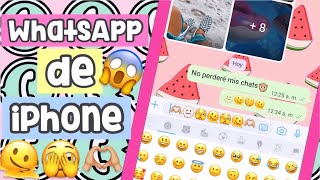 💕Como tener WhatsApp Estilo IPhone en Android Actualizado JULIO 2022 ✨Con NUEVOS EMOJIS 🙊🦋⭐️ [upl. by Nemsaj]