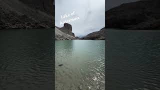 Stunning Lake of Antermoia in the Dolomites 🏞️✨ mountains hiking climbing dolomites [upl. by Nylahsoj]