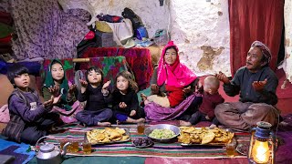 Ramadan Mubarak Family Meal in a Cave  Village Life Afghanistan [upl. by Thorman]