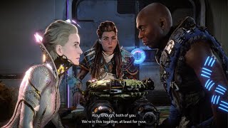 New Quest Regalla Tilda Sylens Chats In The Base Horizon Forbidden West DLC [upl. by Nonnahsed848]