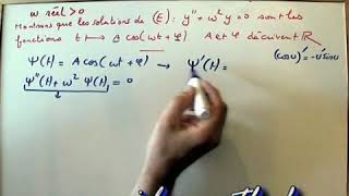 Fonction trigonométrique et équation différentielleMaths TS [upl. by Janean447]