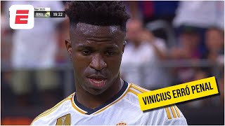 ¡VINICIUS FALLÓ EL PENAL Real Madrid tuvo su oportunidad de empatar vs Barcelona  ESPN Deportes [upl. by Anahsed]