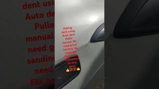 Toyota Vios Repairing Dent Using Auto dent puller manual PDR STYLE No grind sanding or using file👍 [upl. by Annemarie]