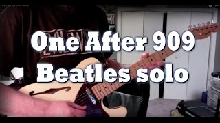 One After 909 guitar solo cover by Tom Conlon [upl. by Nivle]