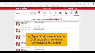 Agenda Classeviva inserire Annotazioni e Compiti [upl. by Elohcin]