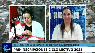 MARIA GONZALEZ  PREINSCRIPCIONES CICLO LECTIVO 2025 [upl. by Veleda162]