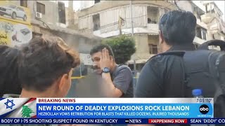 Exploding pagers walkie talkies kill dozens in Lebanon Everything we know [upl. by Zetnas]