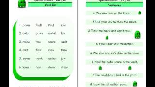 ESL Phonics Leson aw  au [upl. by Sigfrid719]