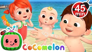 COCOMELON  BEACH SONG NURSERY RHYMES  KIDS SONG [upl. by Mannie]