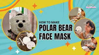 How to Make Animal Face Mask  How to make Polar Bear Mask  Face Mask [upl. by Greenquist495]