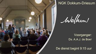 Live uitzending kerkdienst zondagmorgen 27102024  NGK Dokkum  Driesum [upl. by Shaylah]