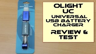 Olight Universal Magnetic USB Battery Charger UMC  Review amp Test [upl. by Kylila671]