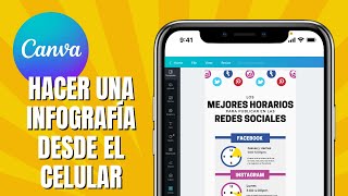 Cómo HACER Una INFOGRAFÍA En CANVA Desde EL CELULAR [upl. by Maryl431]