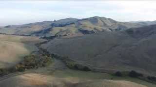 Lynch canyon open space park  Aerial video Napa Bay Area California [upl. by Wootten]