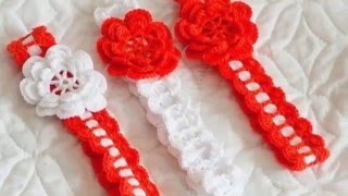 Vinchas tejidas a crochet para niñas [upl. by Amos]