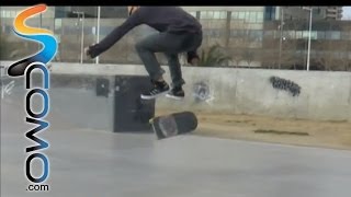 Hacer un Heelflip con el skate [upl. by Nnaycnan]