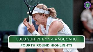 Raducanu STUNNED by Sun  Lulu Sun vs Emma Raducanu  Highlights  Wimbledon 2024 [upl. by Adniralc]