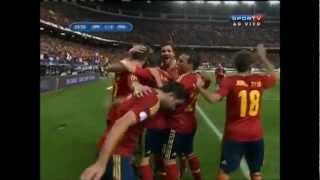 Spain vs France 11 GOAL SERGIO RAMOS WORLD CUP QUALIFICATION 2014 16102012 [upl. by Eidahs]