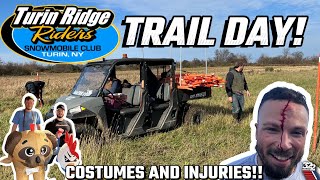 TURIN RIDGE RIDERS TRAIL DAY 2023 CREATES SOME INJURIES HIGHEST CLUB ON THE HILL COSTUME PARTY [upl. by Ahseral]