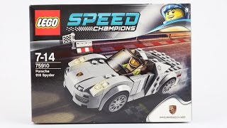 Lego Speed Champions 75910 Porsche 918 Spyder Speed Building [upl. by Edie594]