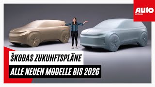 Skoda Zukunftspläne 2026 Alle neuen Skoda Modelle bis 2026  AUTO ZEITUNG [upl. by Zetnas]