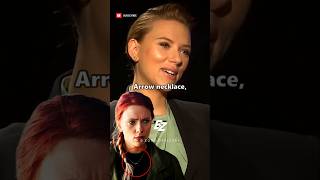 Scarlett Johansson EXPLAINS Black Widows Arrow Necklace 🏹 shorts marvel scarlettjohansson [upl. by Siramay]