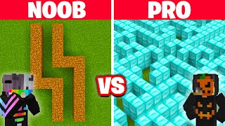 NOOB vs PRO DEVASA LABİRENT YAPI KAPIŞMASI  Minecraft [upl. by Firestone]