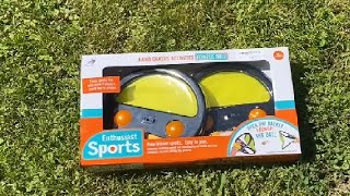 Velcro Ball and Catch Game 2024 Upgrade Toss and Catch Ball Set with Launchers and 2 Ball Review [upl. by Farrand]