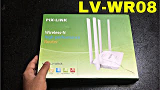 ROTEADOR E REPETIDOR DE SINAL WIFI PIXLINK LVWR08  UNBOXING [upl. by Genaro]