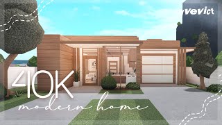 40K ONE STORY MODERN HOME NOGAMEPASS  BLOXBURG HOUSE BUILD [upl. by Meer43]