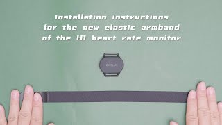 How to intall the new elastic armband  CYCPLUS H1 heart rate monitor [upl. by Dara555]