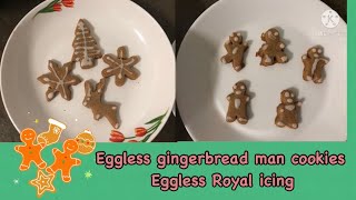 Before Christmas Evegingerbread man cookies recipe ❄️🎄🍪 Royal icing recipe Watch it amp enjoy 😊 [upl. by Eerehs969]