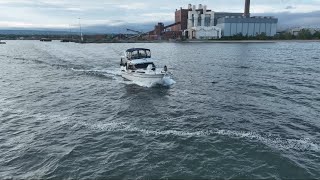 Maiden Voyage Crossing Lake Erie On A Motoryacht Yacht Delivery VLOG [upl. by Aiselad]