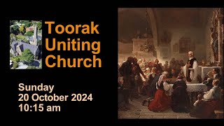 Toorak Uniting Church  Worship Service  20 October 2024 [upl. by Noseyt412]